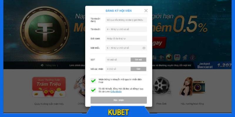 Đăng ký dữ liệu Kubet một cách chính xác